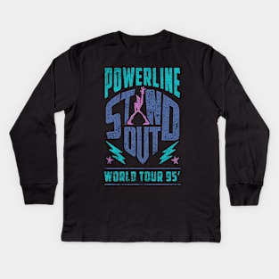 Powerline stand out world tour 95 Kids Long Sleeve T-Shirt